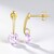 Orecchini in argento con Ametista Rose de France