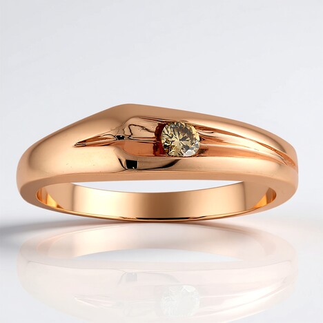 Anello in oro con Diamante Rose de France SI1 di Argyle (Annette)