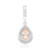 Pendentif en argent et Morganite du Brésil