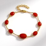 Bracciale in argento con Corniola (KM by Juwelo)