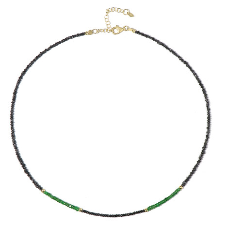 Edelstein-Silberhalskette (Riya)