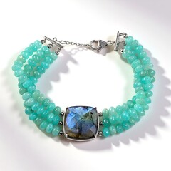 Bracciale in argento con Labradorite