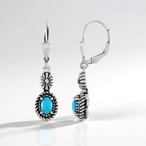 Orecchini in argento con Turchese Sleeping Beauty (Desert Chic)