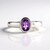 Anello in argento con Ametista Uruguay