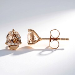 Orecchini in oro con Morganite AAA