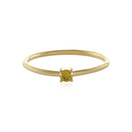 Bague en or et Diamant jaune I2