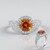 Bague en argent et Citrine Madère