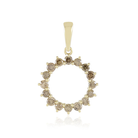 Ciondolo in oro con Diamante Champagne I2 (de Melo Gold)