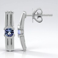 Orecchini in argento con Tanzanite (Pallanova)