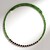 Collana rigida in acciaio con Diopside Russo (Riya)