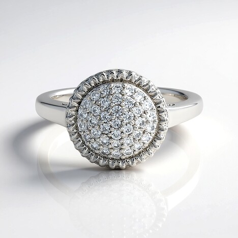 Anello in argento con Zircone