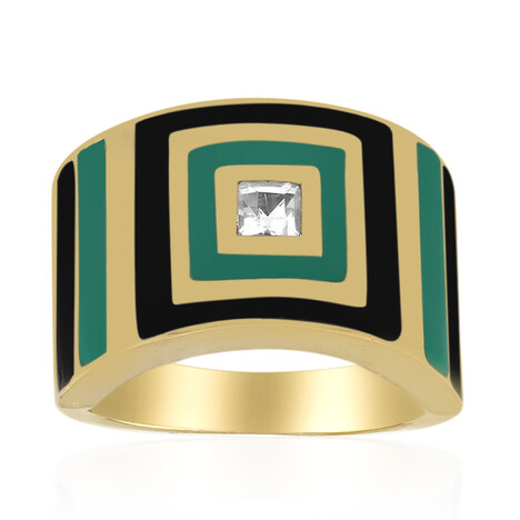 Anello in argento con Topazio Bianco