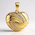 Ciondolo in argento con Diamante I1 (G) (Annette)