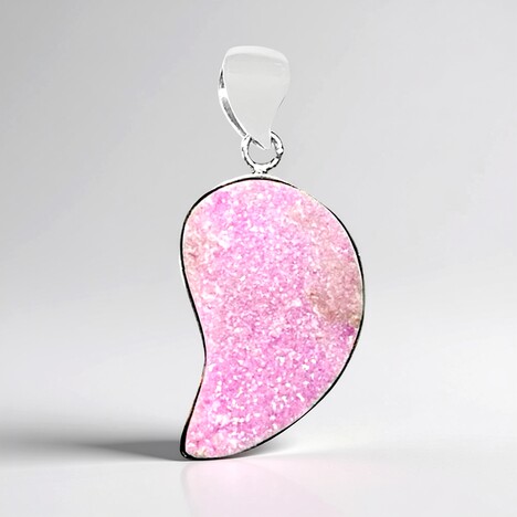 Ciondolo in argento con Cobalto Calcite (Bali Barong)