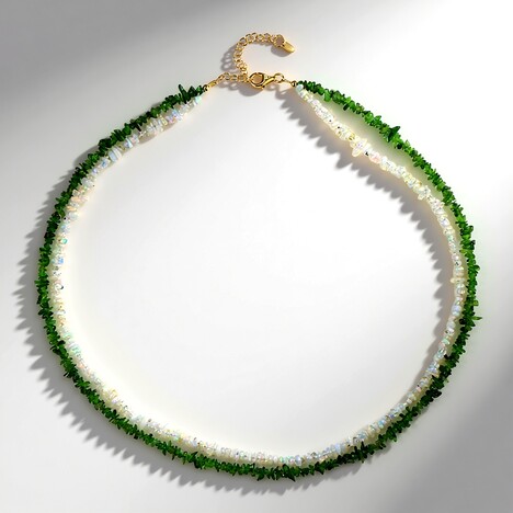 Collana in argento con Opale di Welo