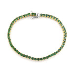 Sambia-Smaragd-Silberarmband (Gems en Vogue)