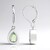 Orecchini in argento con Quarzo Moonlight (MONOSONO COLLECTION)