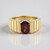 Anello in argento con Granato Mozambico