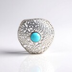 Ciondolo in argento con Turchese Sleeping Beauty (MONOSONO COLLECTION)
