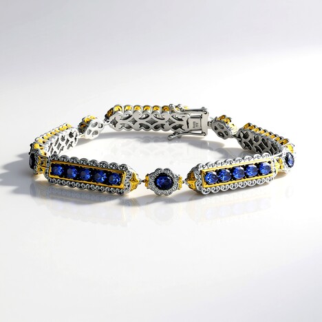 Bracciale in argento con Tanzanite (Gems en Vogue)