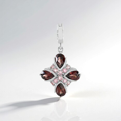 Ciondolo in argento con Zircone Mogano