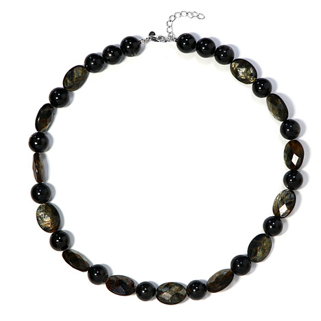 Collar en plata con Mika de oro