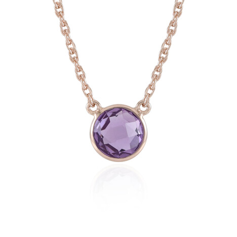 Collana in argento con Ametista Rose de France (Adela Silber)