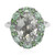 Bague en argent et Améthyste verte