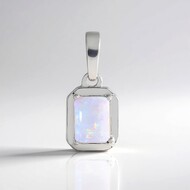 Australischer Opal-Silberanhänger