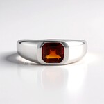 Anello in argento con Citrino Madeira