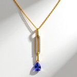 Collana in oro con Tanzanite AAA (CIRARI)