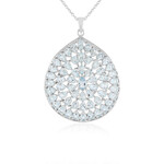 Sky Blue Topaz Silver Necklace