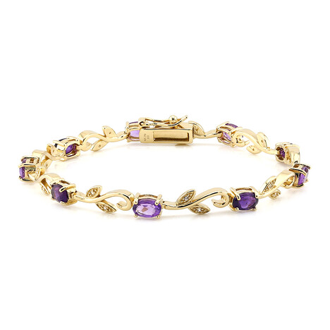 Bracelet en argent et Améthyste