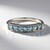 Anello in argento con Acquamarina Brasiliana