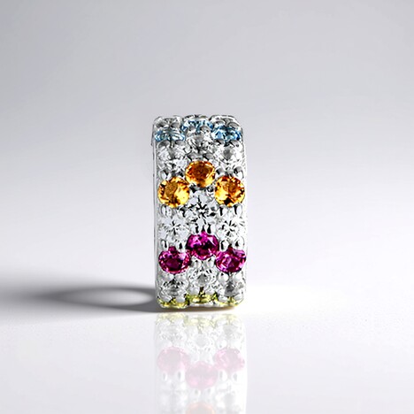 Ciondolo in argento con Zircone (MONOSONO COLLECTION)