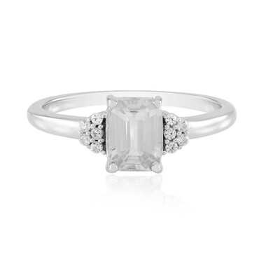 Zilveren ring met een zirkoon
