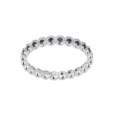 Anello in argento con Spinello Nero