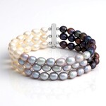 Bracciale in argento con Perla d'Acqua Dolce Bianca