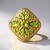 Anello in argento con Peridoto della Birmania
