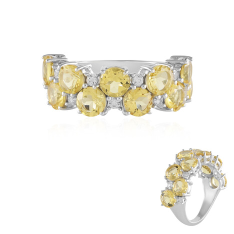 Gelber Beryll-Silberring