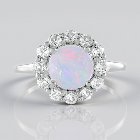 Anello in argento con Opale di Welo