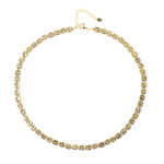 Golden Hematite Silver Necklace