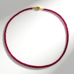 Collana in argento con Rubino Tanzania (Adela Silber)