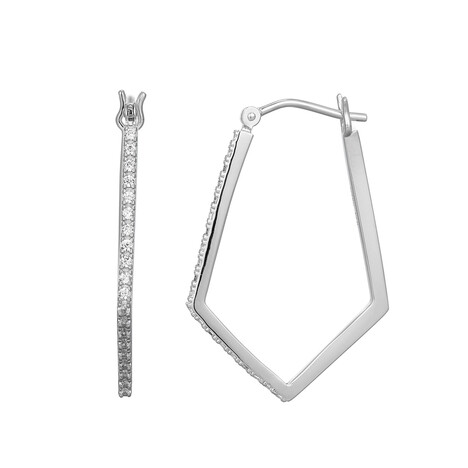 Zirkon-Silberohrringe (Adela Silber)