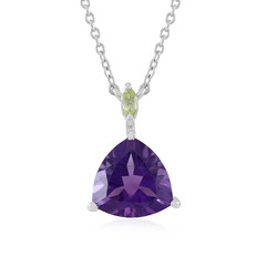 Sambia-Amethyst-Silbercollier