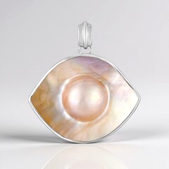 Ciondolo in argento con Perla Mabe
