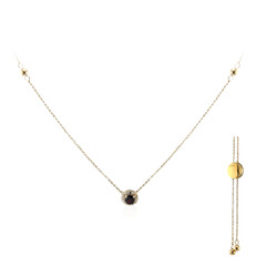 Zilveren halsketting met een granaat