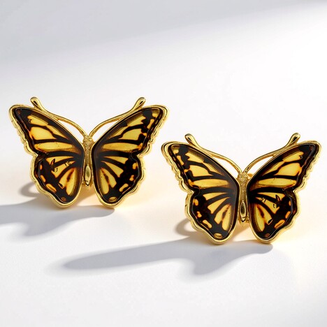 Orecchini in argento con Ambra Baltica (dagen)