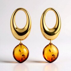 Orecchini in argento con Ambra Sunrise Baltica