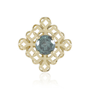 Himmelblauer I2 Brillant-Goldanhänger (Ornaments by de Melo)